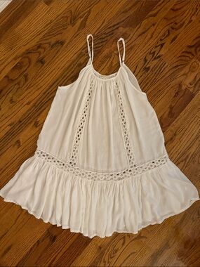 Bohome White Peasant Blouse with Eyelet Detail